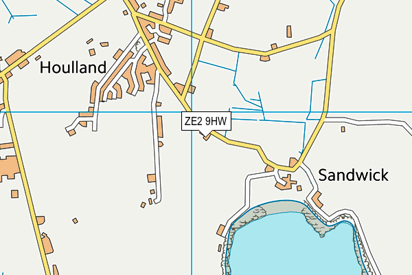 ZE2 9HW map - OS VectorMap District (Ordnance Survey)