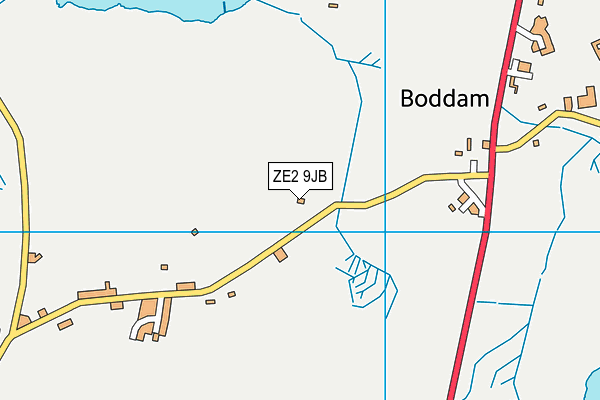 ZE2 9JB map - OS VectorMap District (Ordnance Survey)