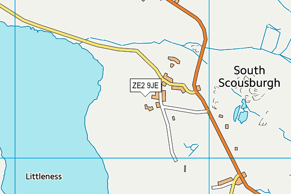 ZE2 9JE map - OS VectorMap District (Ordnance Survey)