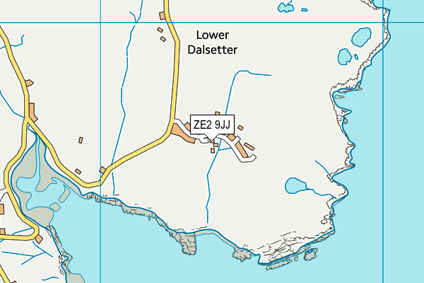 ZE2 9JJ map - OS VectorMap District (Ordnance Survey)