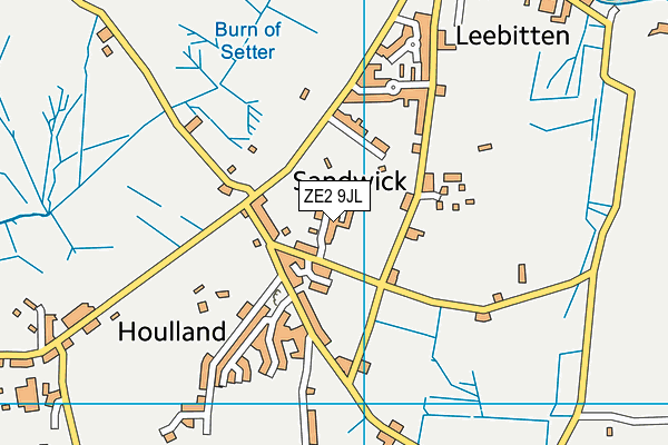 ZE2 9JL map - OS VectorMap District (Ordnance Survey)