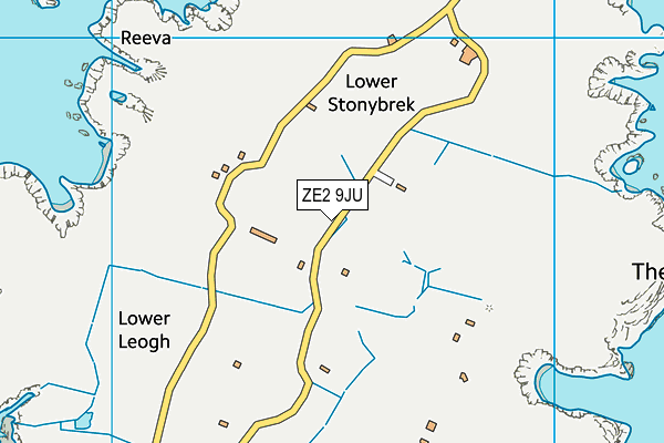 ZE2 9JU map - OS VectorMap District (Ordnance Survey)