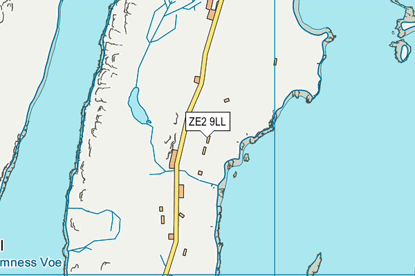 ZE2 9LL map - OS VectorMap District (Ordnance Survey)