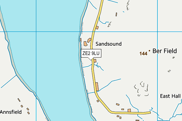 ZE2 9LU map - OS VectorMap District (Ordnance Survey)