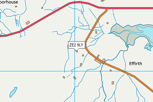 ZE2 9LY map - OS VectorMap District (Ordnance Survey)