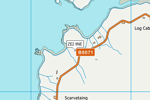 ZE2 9NE map - OS VectorMap District (Ordnance Survey)