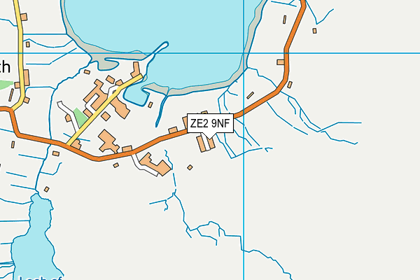 ZE2 9NF map - OS VectorMap District (Ordnance Survey)
