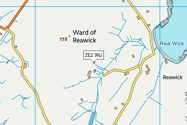 ZE2 9NJ map - OS VectorMap District (Ordnance Survey)