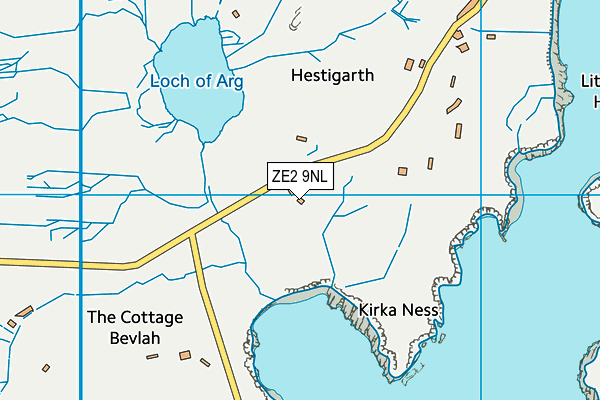 ZE2 9NL map - OS VectorMap District (Ordnance Survey)