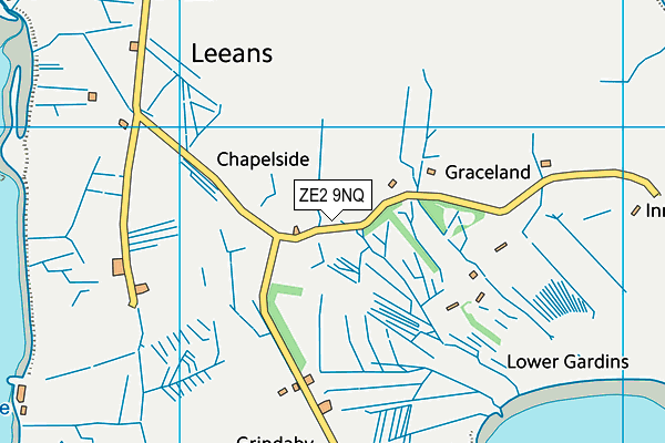 ZE2 9NQ map - OS VectorMap District (Ordnance Survey)