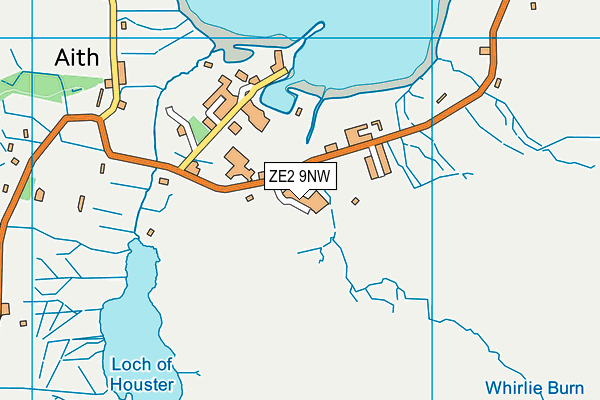 ZE2 9NW map - OS VectorMap District (Ordnance Survey)
