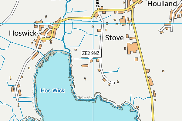 ZE2 9NZ map - OS VectorMap District (Ordnance Survey)