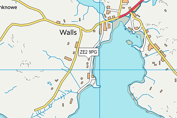 ZE2 9PG map - OS VectorMap District (Ordnance Survey)