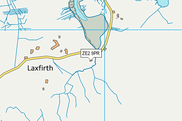 ZE2 9PR map - OS VectorMap District (Ordnance Survey)