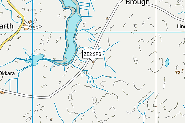 ZE2 9PS map - OS VectorMap District (Ordnance Survey)