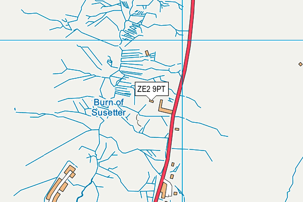 ZE2 9PT map - OS VectorMap District (Ordnance Survey)