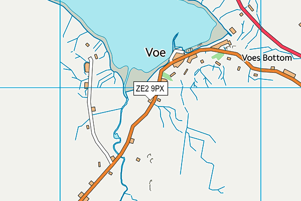 ZE2 9PX map - OS VectorMap District (Ordnance Survey)