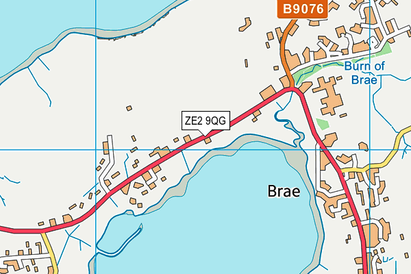 ZE2 9QG map - OS VectorMap District (Ordnance Survey)