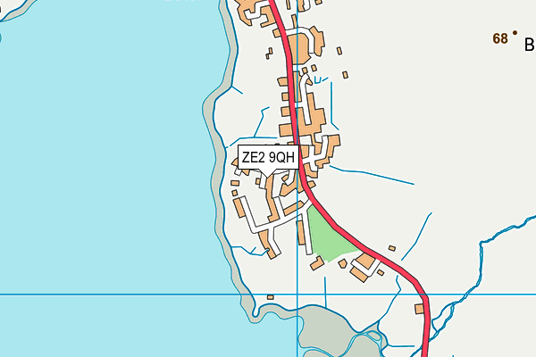 ZE2 9QH map - OS VectorMap District (Ordnance Survey)