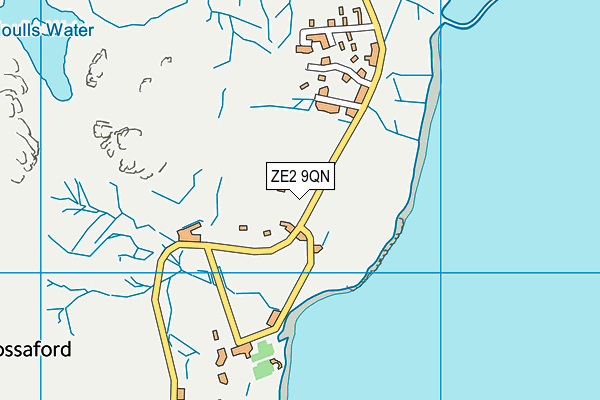ZE2 9QN map - OS VectorMap District (Ordnance Survey)