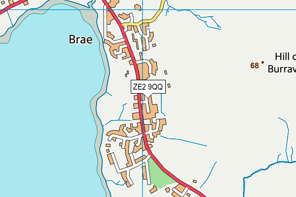 ZE2 9QQ map - OS VectorMap District (Ordnance Survey)