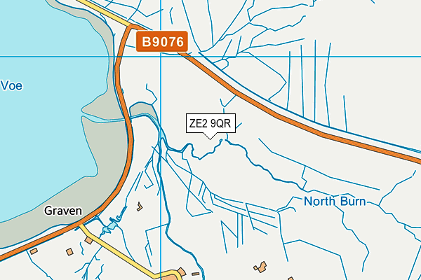 ZE2 9QR map - OS VectorMap District (Ordnance Survey)