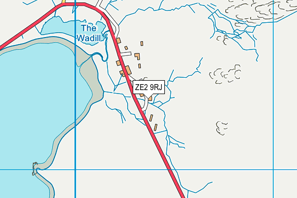 ZE2 9RJ map - OS VectorMap District (Ordnance Survey)