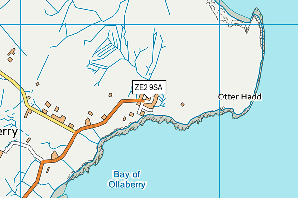 ZE2 9SA map - OS VectorMap District (Ordnance Survey)