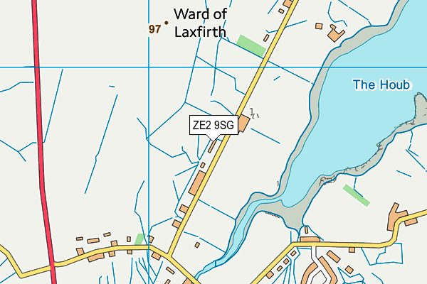 ZE2 9SG map - OS VectorMap District (Ordnance Survey)