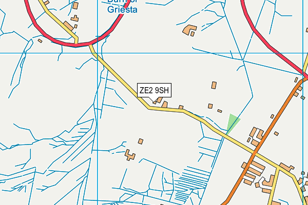 ZE2 9SH map - OS VectorMap District (Ordnance Survey)