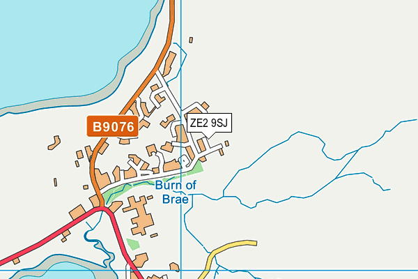 ZE2 9SJ map - OS VectorMap District (Ordnance Survey)