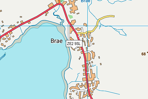 ZE2 9SL map - OS VectorMap District (Ordnance Survey)