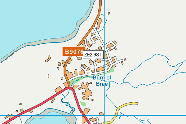 ZE2 9ST map - OS VectorMap District (Ordnance Survey)