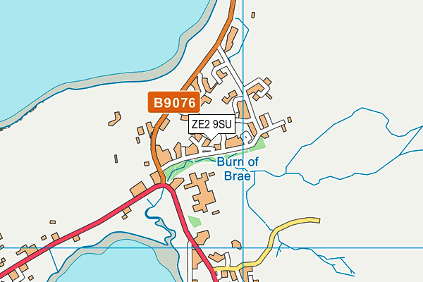 ZE2 9SU map - OS VectorMap District (Ordnance Survey)
