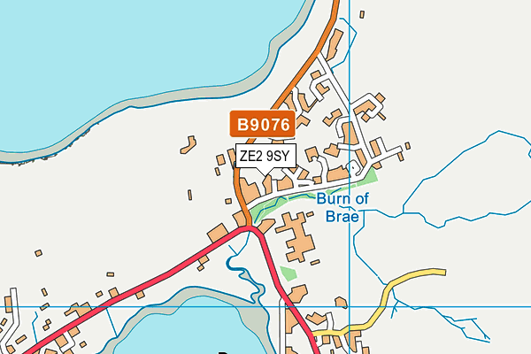 ZE2 9SY map - OS VectorMap District (Ordnance Survey)