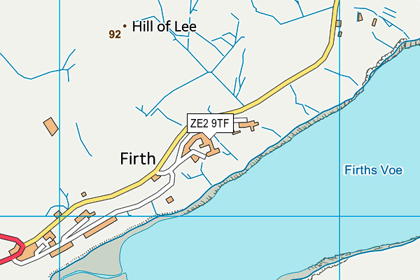 ZE2 9TF map - OS VectorMap District (Ordnance Survey)