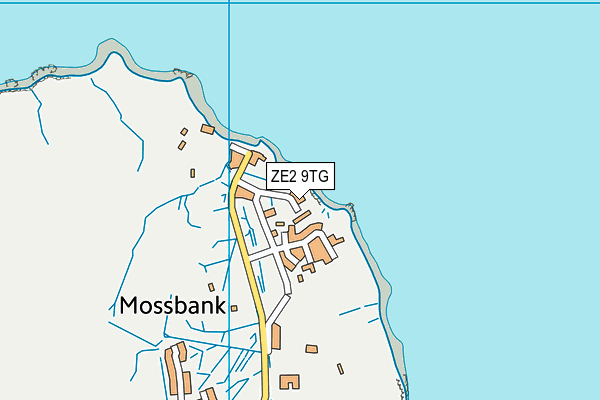 ZE2 9TG map - OS VectorMap District (Ordnance Survey)