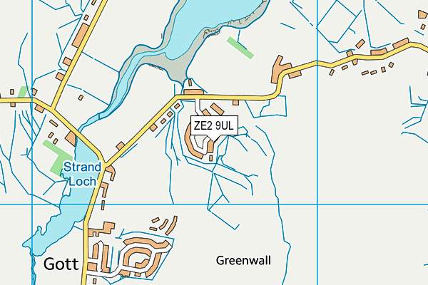 ZE2 9UL map - OS VectorMap District (Ordnance Survey)