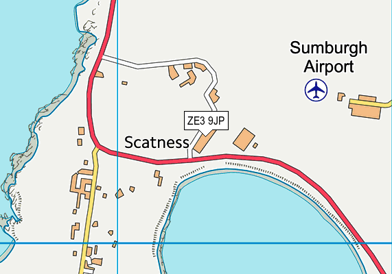 ZE3 9JP map - OS VectorMap District (Ordnance Survey)