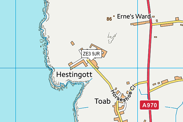 ZE3 9JR map - OS VectorMap District (Ordnance Survey)