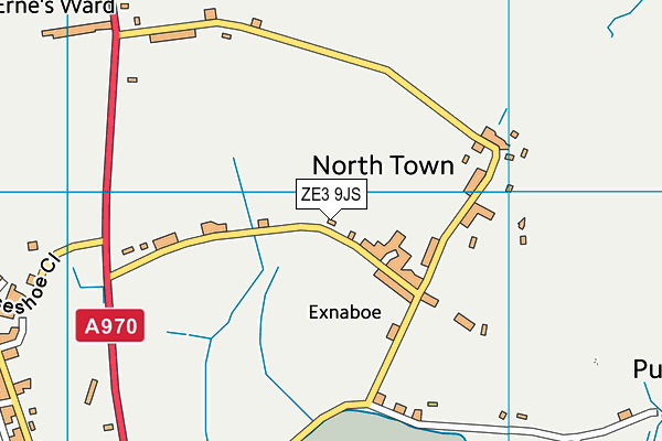ZE3 9JS map - OS VectorMap District (Ordnance Survey)