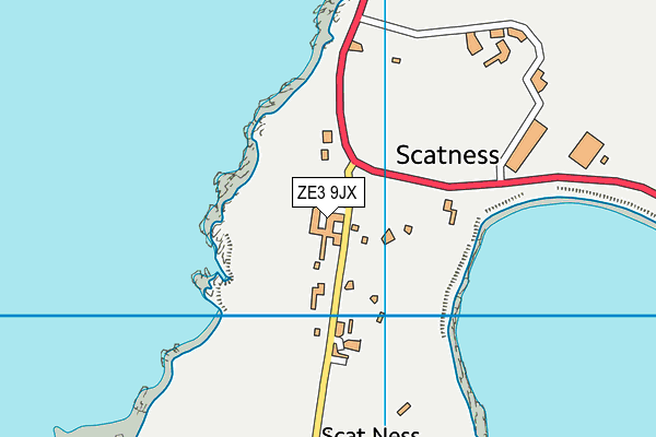 ZE3 9JX map - OS VectorMap District (Ordnance Survey)
