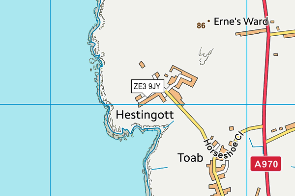 ZE3 9JY map - OS VectorMap District (Ordnance Survey)