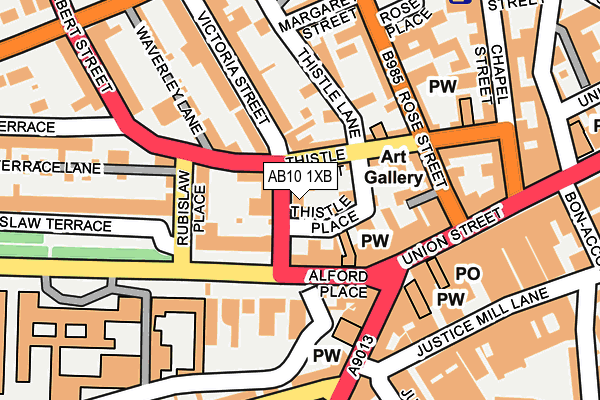 Map of BOUNDARY CREATIVE LTD at local scale