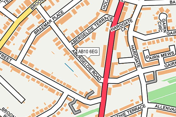 AB10 6EG map - OS OpenMap – Local (Ordnance Survey)