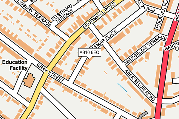 AB10 6EQ map - OS OpenMap – Local (Ordnance Survey)