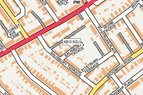 AB10 6QU map - OS OpenMap – Local (Ordnance Survey)