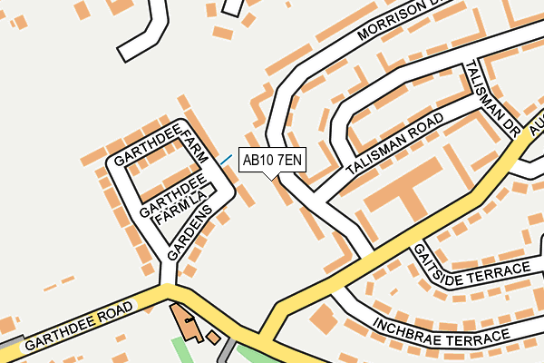 AB10 7EN map - OS OpenMap – Local (Ordnance Survey)