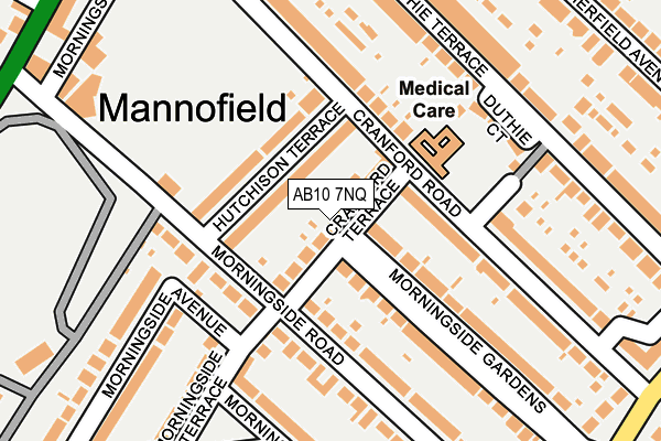 AB10 7NQ map - OS OpenMap – Local (Ordnance Survey)