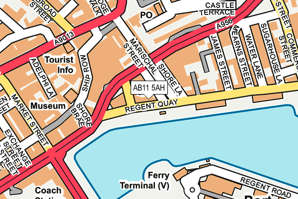 AB11 5AH map - OS OpenMap – Local (Ordnance Survey)